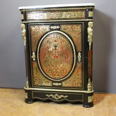Meuble d'Appui Napoléon III En Marqueterie Boulle XIX