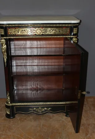 Meuble d'Appui Napoléon III En Marqueterie Boulle XIX