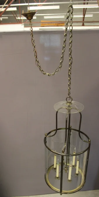 Importante Lanterne à Six Feux En Laiton , Diamètre 52 cm époque XX