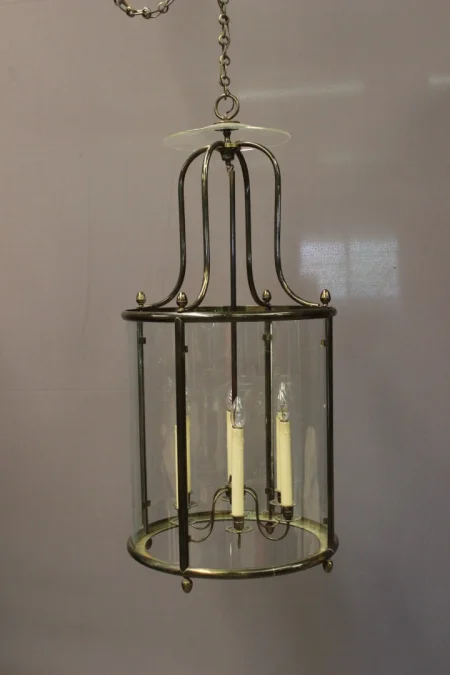 Importante Lanterne à Six Feux En Laiton , Diamètre 52 cm époque XX
