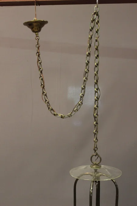 Importante Lanterne à Six Feux En Laiton , Diamètre 52 cm époque XX