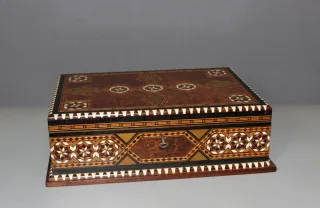 Coffret Syrien En Marqueterie Vers 1940