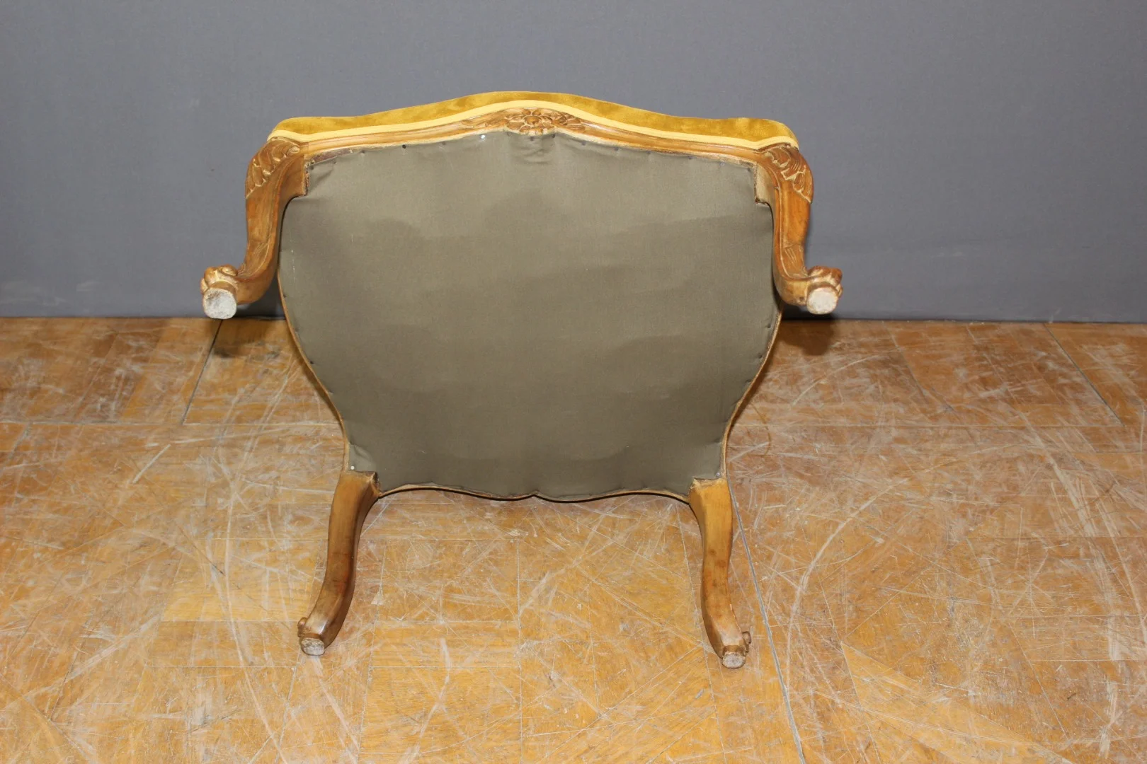 Fauteuil Régence à dos plat canné XIX