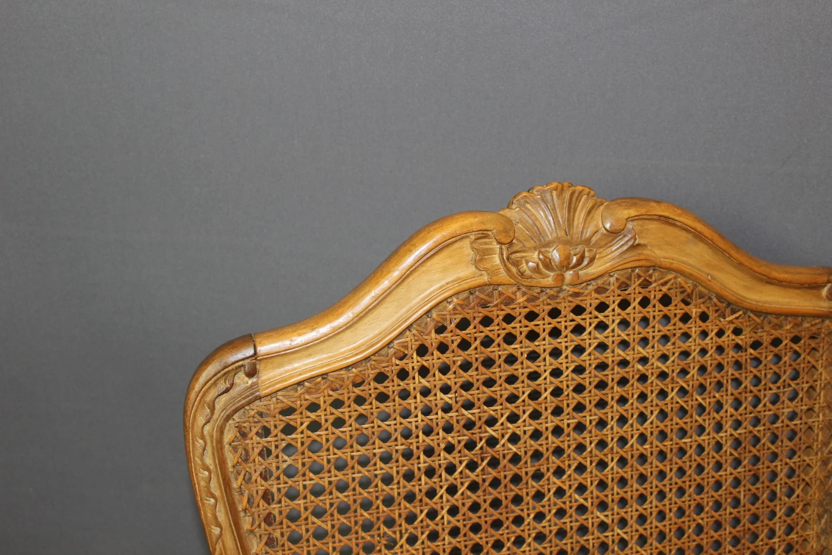 Fauteuil Régence à dos plat canné XIX