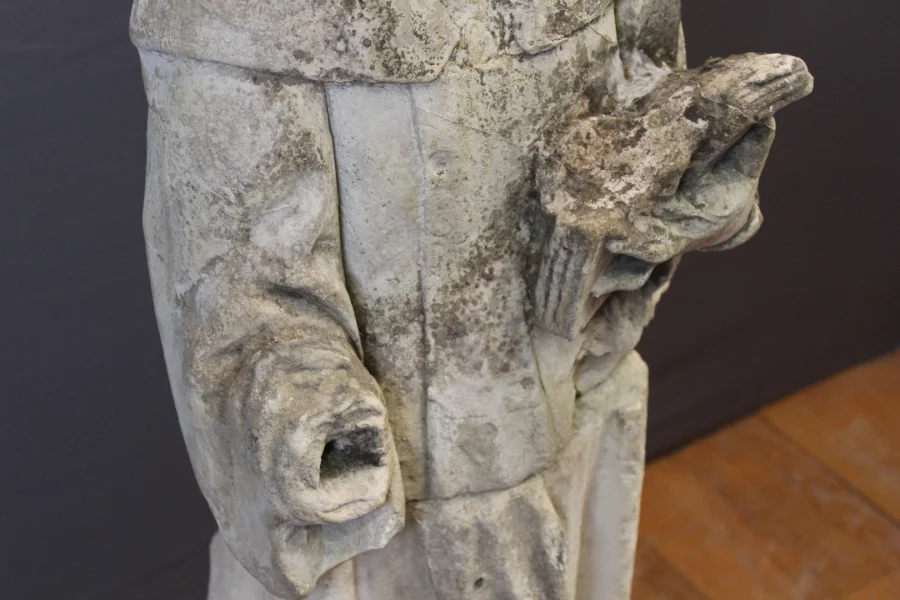 STONE SCULPTURE OF A MONK