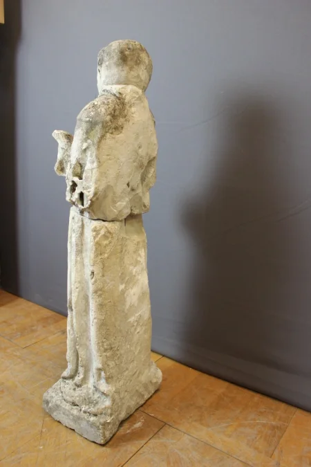STONE SCULPTURE OF A MONK