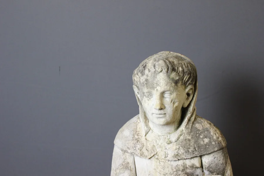 STONE SCULPTURE OF A MONK