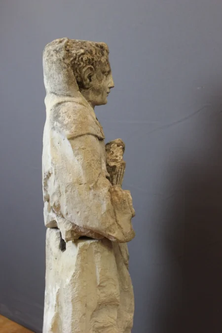 STONE SCULPTURE OF A MONK