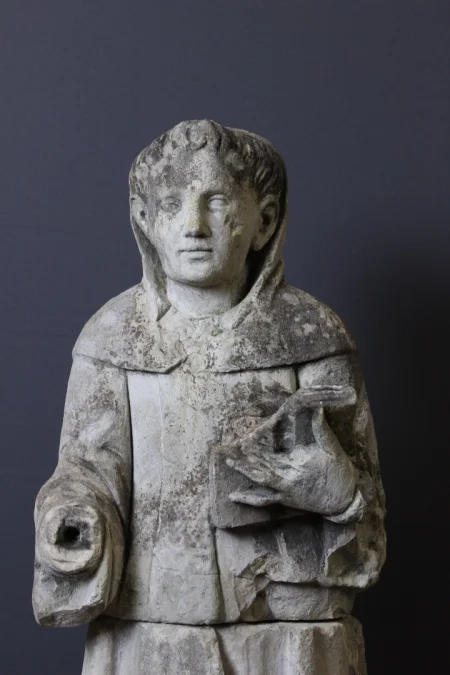 STONE SCULPTURE OF A MONK
