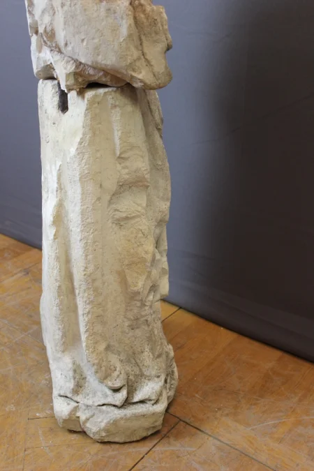 STONE SCULPTURE OF A MONK