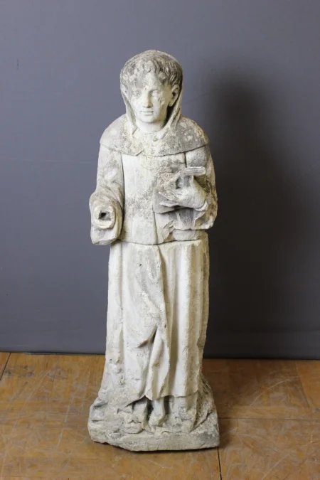 STONE SCULPTURE OF A MONK
