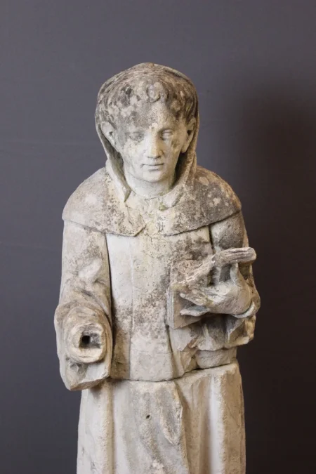 STONE SCULPTURE OF A MONK