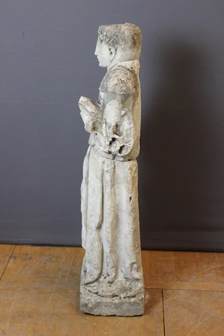 STONE SCULPTURE OF A MONK