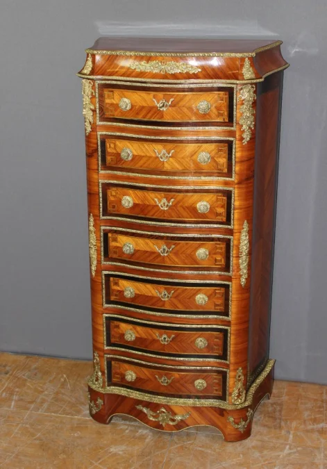Secrétaire Napoléon III en marqueterie et bronze XIX
