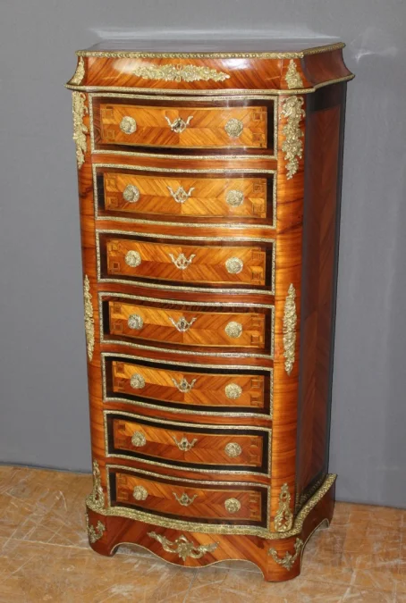 Secrétaire Napoléon III en marqueterie et bronze XIX