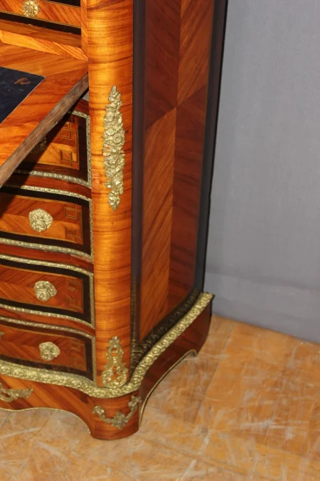 Secrétaire Napoléon III en marqueterie et bronze XIX