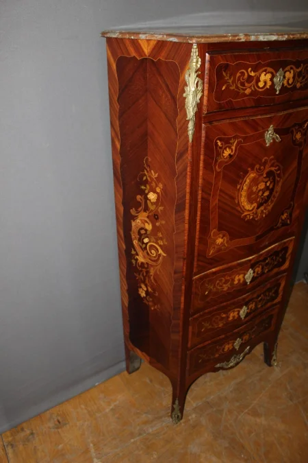 Secrétaire de style louis XV estampillé A. Monin fin XIX