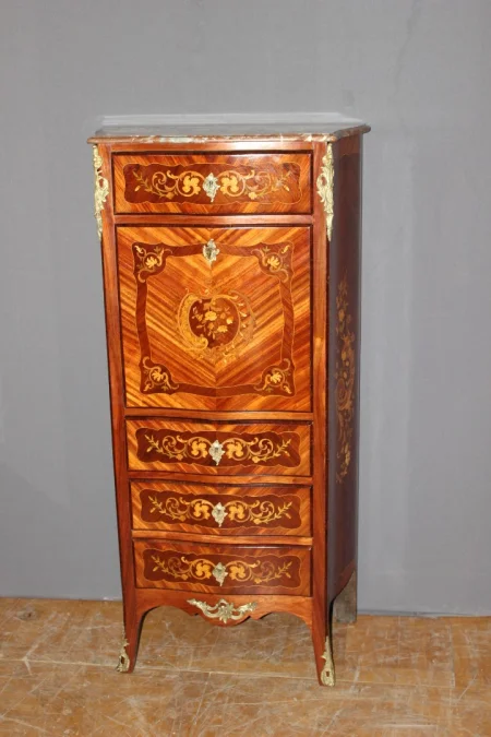 Secrétaire de style louis XV estampillé A. Monin fin XIX