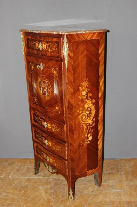 Secrétaire de style louis XV estampillé A. Monin fin XIX