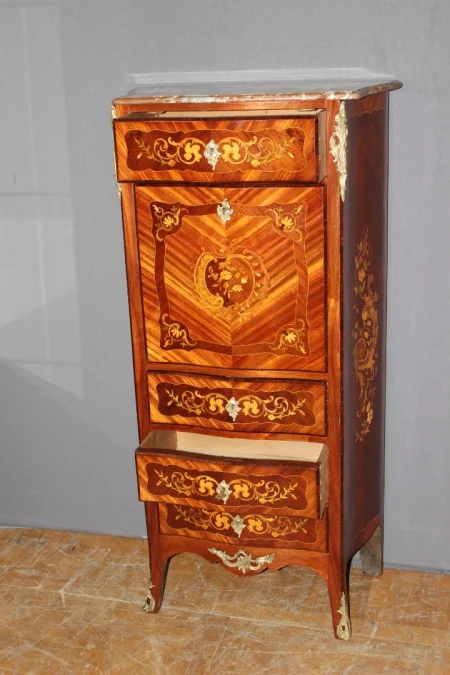 Secrétaire de style louis XV estampillé A. Monin fin XIX