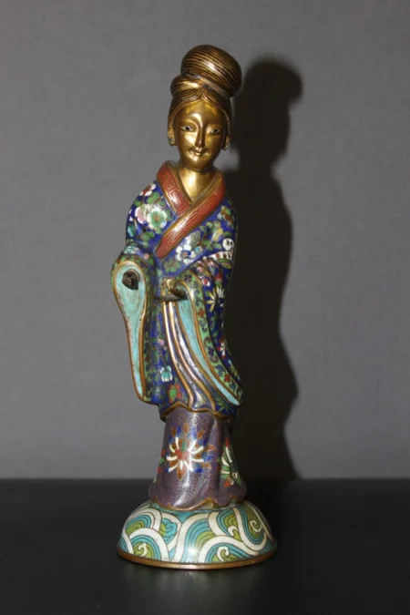 CHINESE CLOISONNE FIGURE
