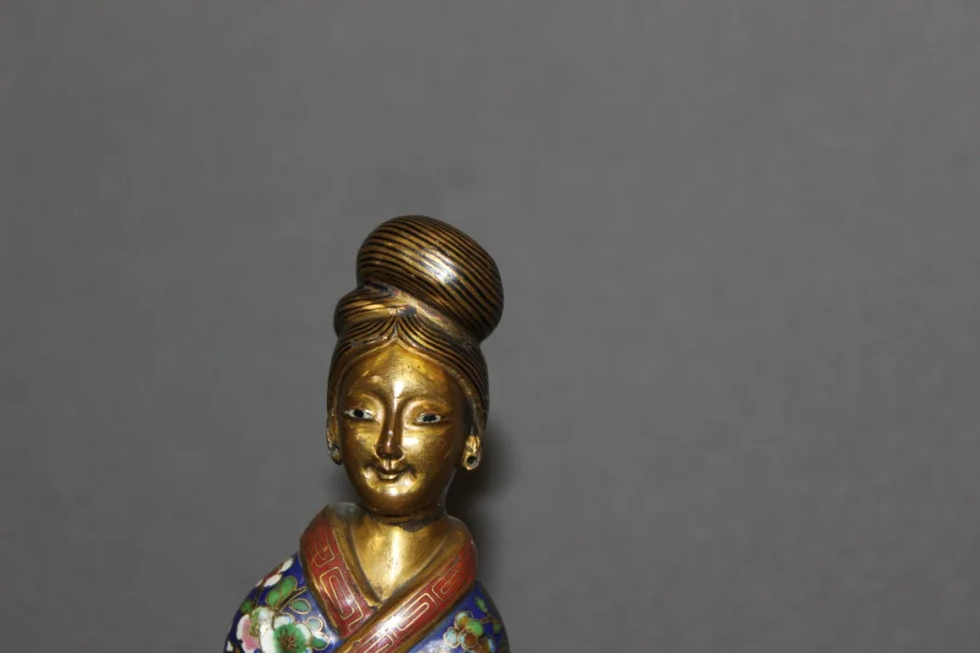 CHINESE CLOISONNE FIGURE