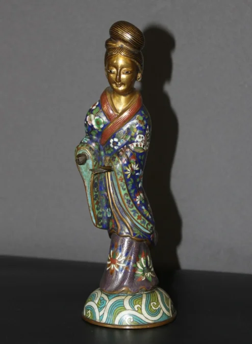 CHINESE CLOISONNE FIGURE