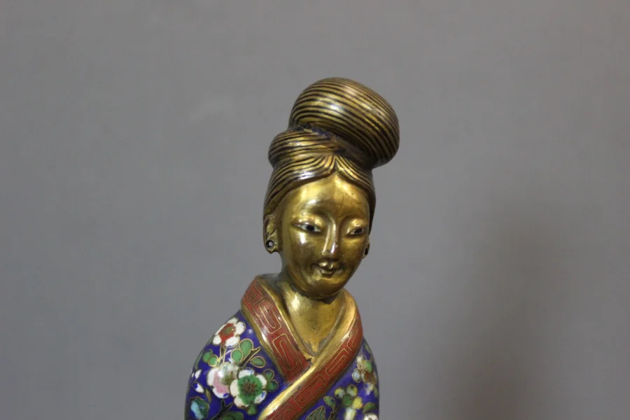 CHINESE CLOISONNE FIGURE