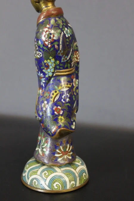 CHINESE CLOISONNE FIGURE