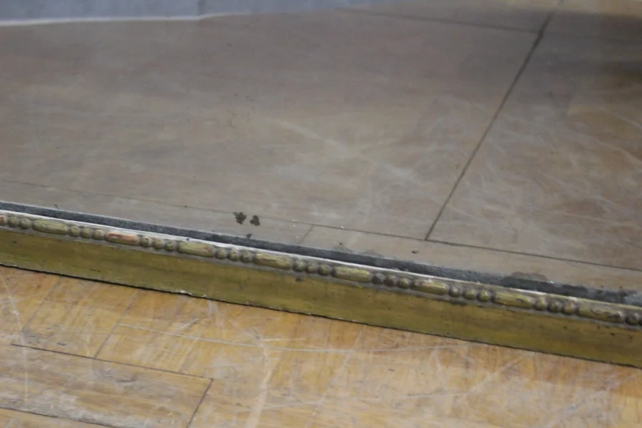 Important Miroir au mercure Louis XVI de boiserie début XIX