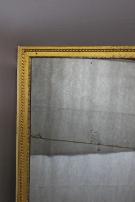 Important Miroir au mercure Louis XVI de boiserie début XIX