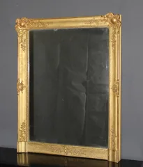 Miroir d'époque Restauration en Stuc Doré XIX
