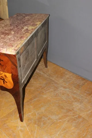 Louis XV Style Marquetry Chest Of Drawers, Circa 1930