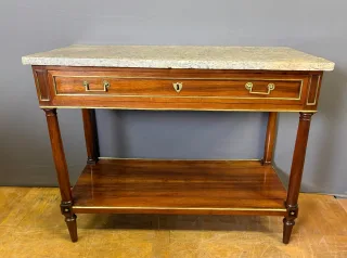 Console d'époque Directoire en noyer
