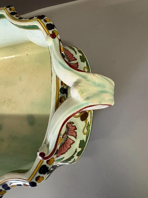 Jardinière en faïence Fine de Sarreguemines fin XIX