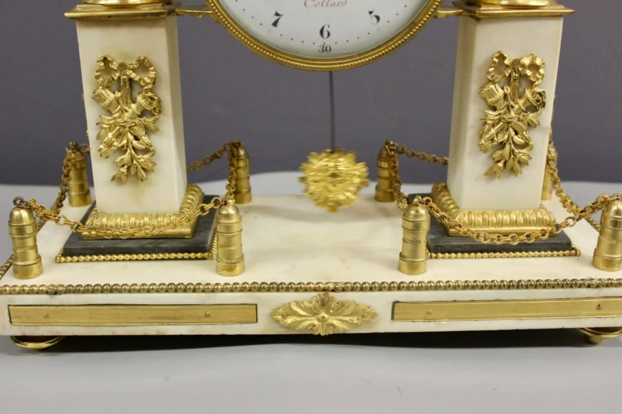 Pendule Portique d'époque Louis XVI marquée Collard