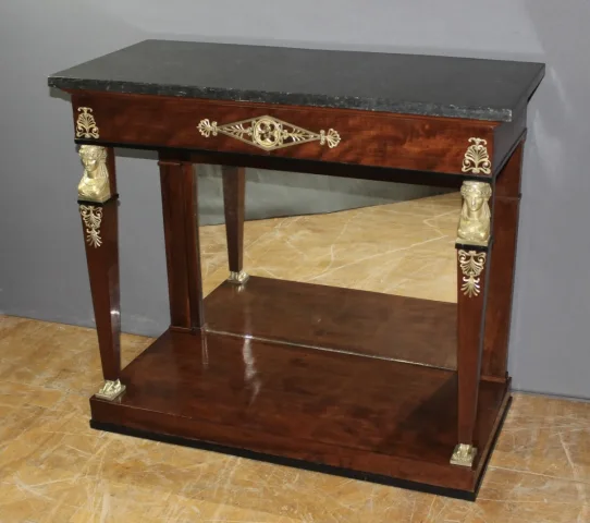 Console Retour d'Egypte  en acajou début XIXe