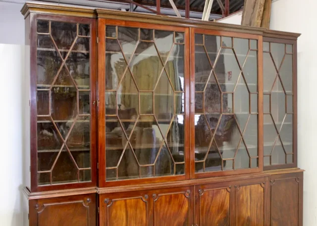 English Mahogany Bookcase Late 19th Century