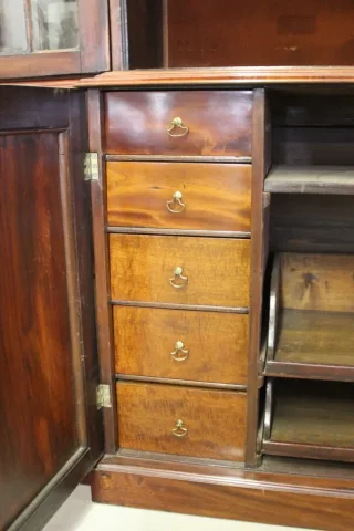 English Mahogany Bookcase Late 19th Century