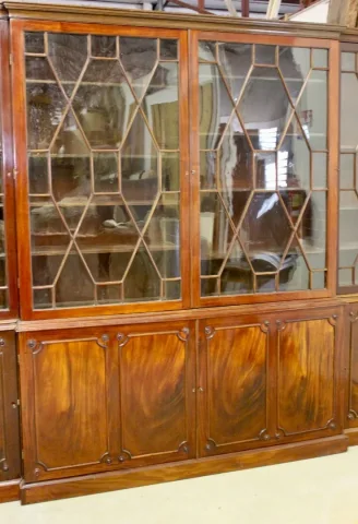 English Mahogany Bookcase Late 19th Century