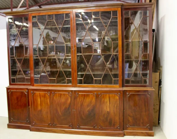 English Mahogany Bookcase Late 19th Century