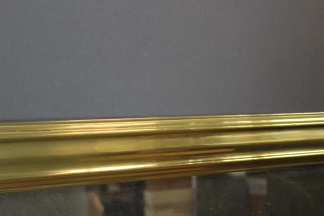 Brass Bistro Mirror And 19th Century Mercury Mirror