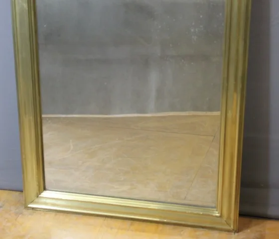 Brass Bistro Mirror And 19th Century Mercury Mirror