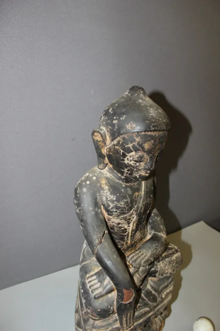 Black Lacquered Wood Buddha Burma Late 18th Century
