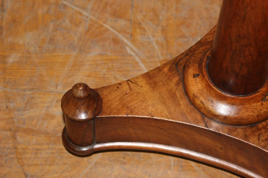 Empire Pedestal Table In Walnut XIX