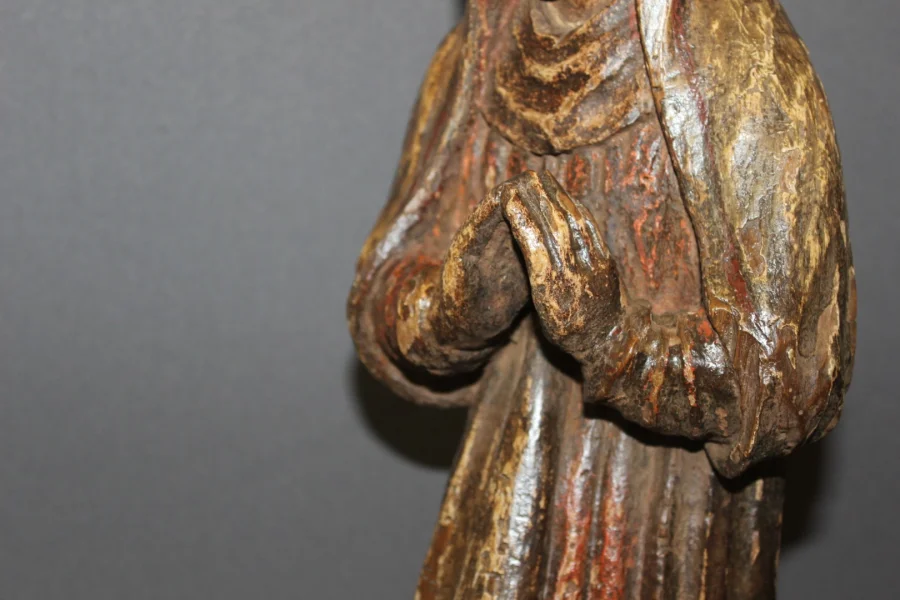 Carved Wood , Sainte Priant , Burgundy Late 18th Century