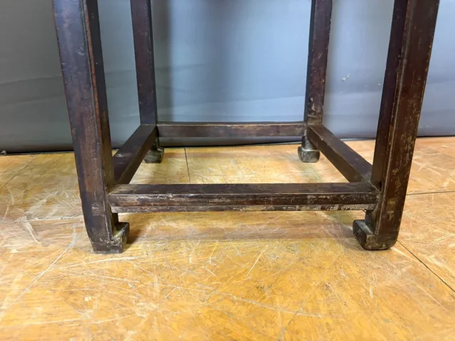 Chinese Sellette In Lacquered Wood, Late 19th Century