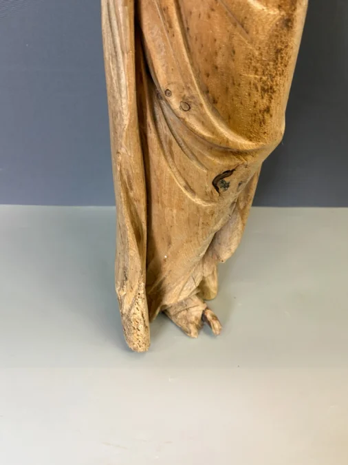 Virgin And Child In Carved Wood, Late 18th Century