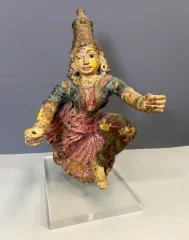 Radjasthan Polychrome Wooden Sculpture Late 19th Century