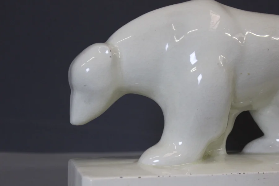 Crackle Bear By Geo Condé , Art Deco
